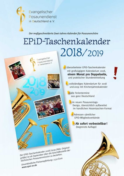 EPiD – Zweijahreskalender 2018-2019
